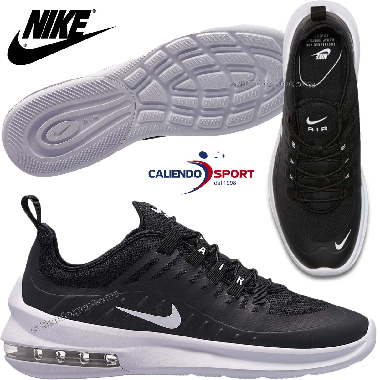 SCARPA NIKE AIR MAX AXIS UOMO AA2146 003 NERO RUNNING CORSA