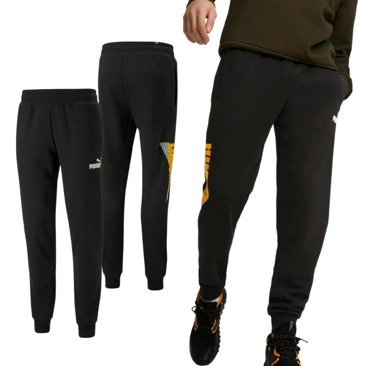 PANTALONE PUMA 849796 51 POWER LOGO COTONE FELPATO