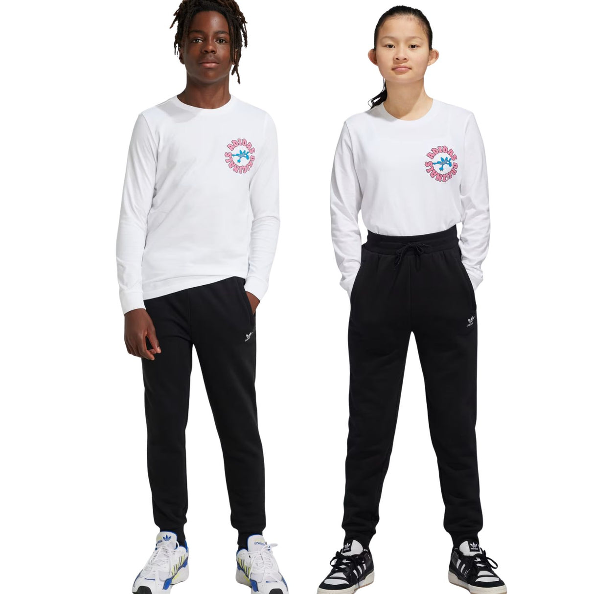 PANTALONE RAGAZZI ADIDAS IW3498 NERO FELPATO UNISEX