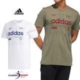 T-SHIRT ADIDAS FM6279 FM6285 VERDE BIANCO GIRO COLLO