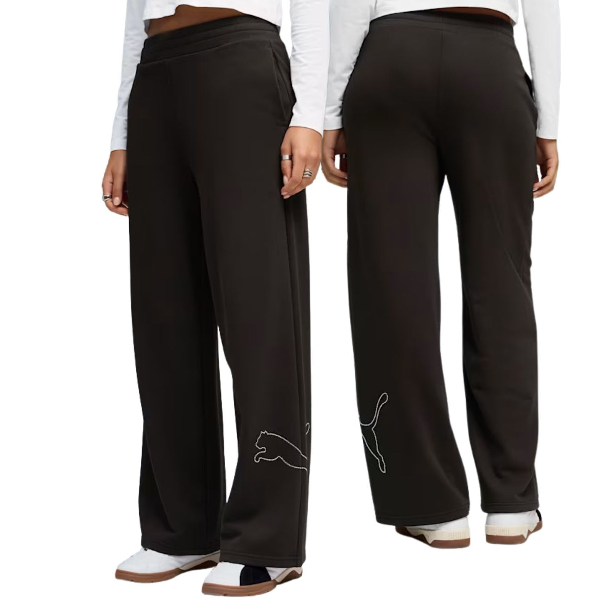 PANTALONE DONNA PUMA 636903 01 GARZATO NERO