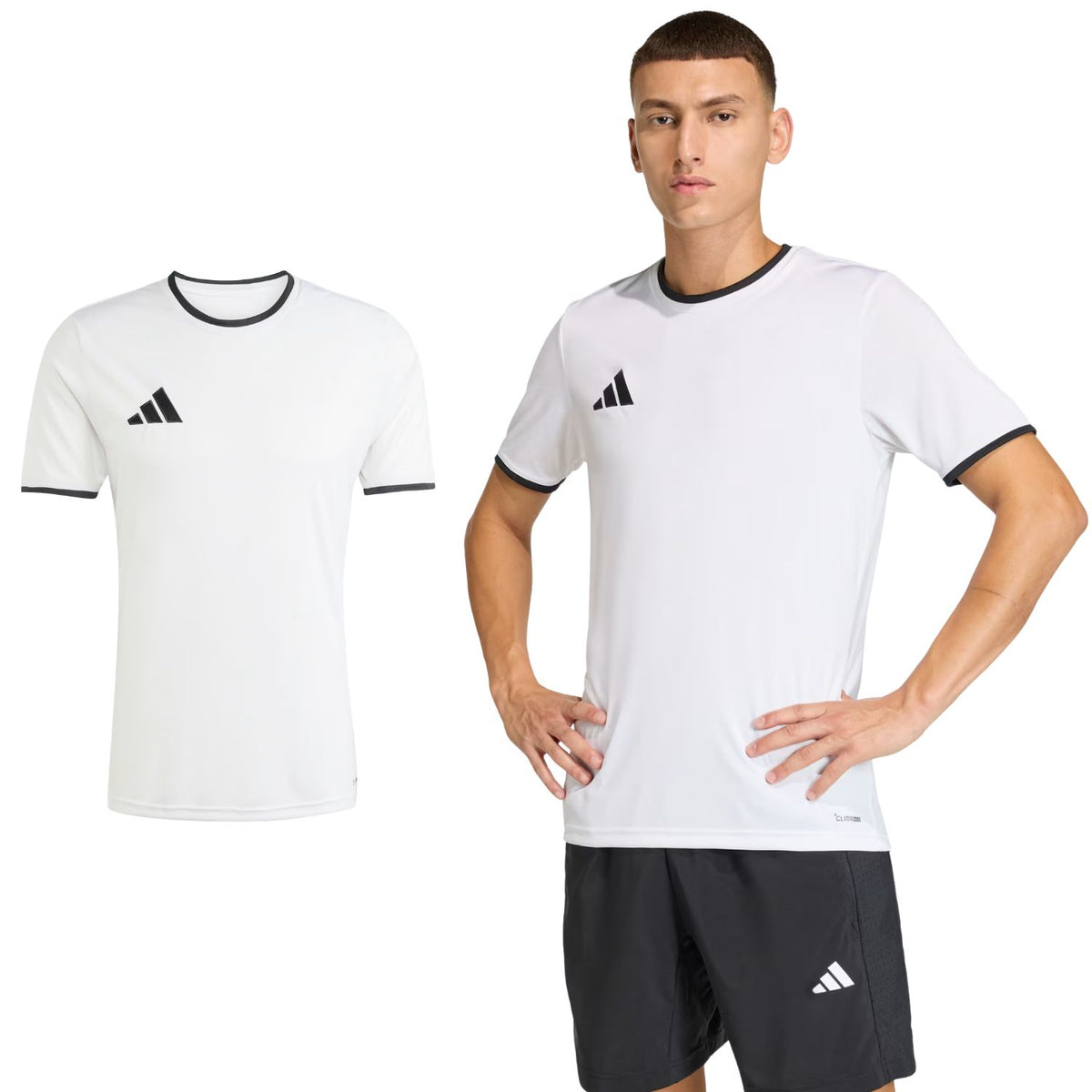 T-SHIRT ADIDAS JZ2508 ENTRADA26 BIANCO SPORT