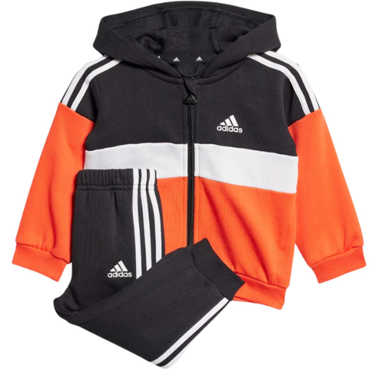 TUTA BAMBINI ADIDAS IW3491 TIBERIO COLORBLOCK FELPATA