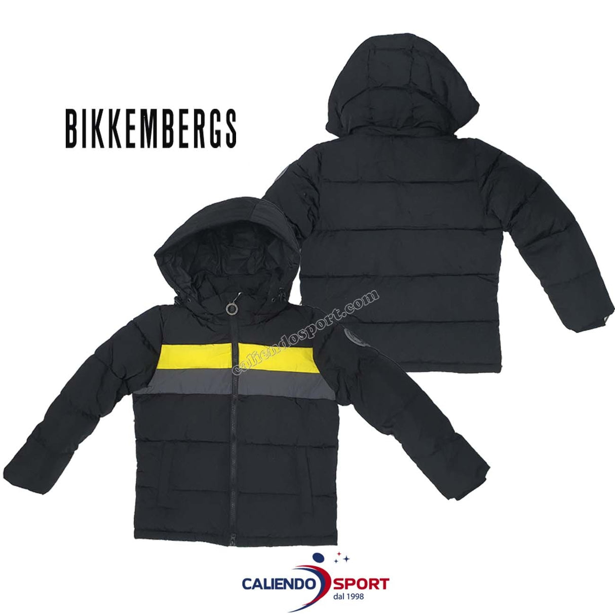 VESTE EN DUVET NOIRE POUR ENFANTS BIKKEMBERG BK0011