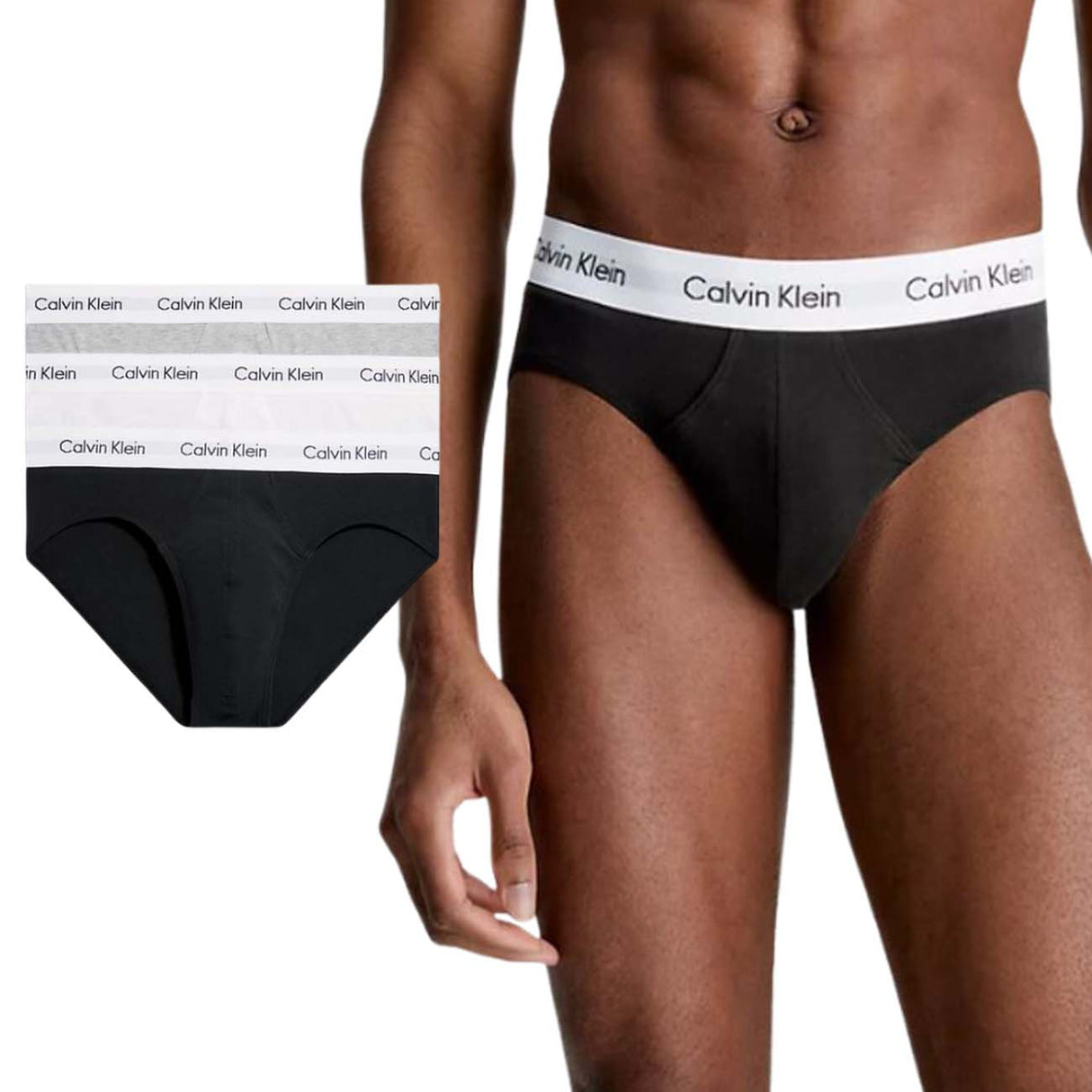 SLIP UOMO CALVIN KLEIN U2661G 998 CONFEZIONE 3 PEZZI