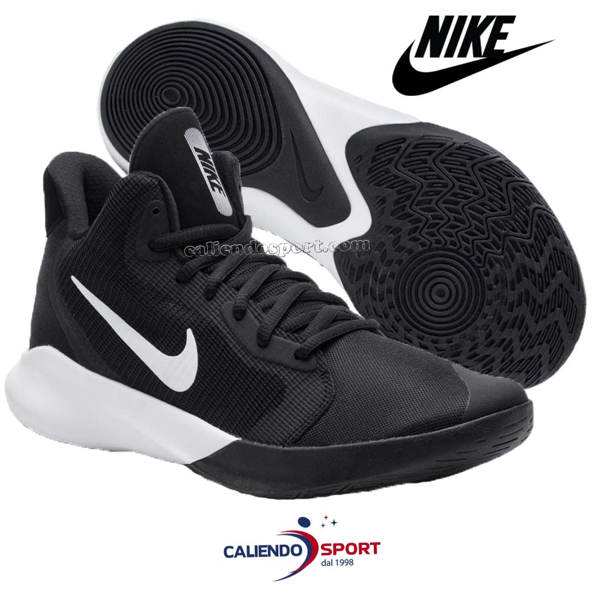 SCARPA NIKE AQ7495 002 AIR PRECISION III NERO