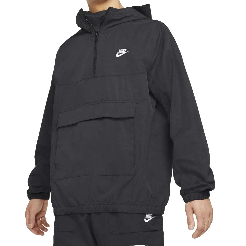 GIACCA NIKE DA0011 WOVEN ANORAK NERO VERDE