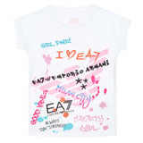 GIRLS T-SHIRT ARMANI EA7 6LFT12 FJDZZ COTTON