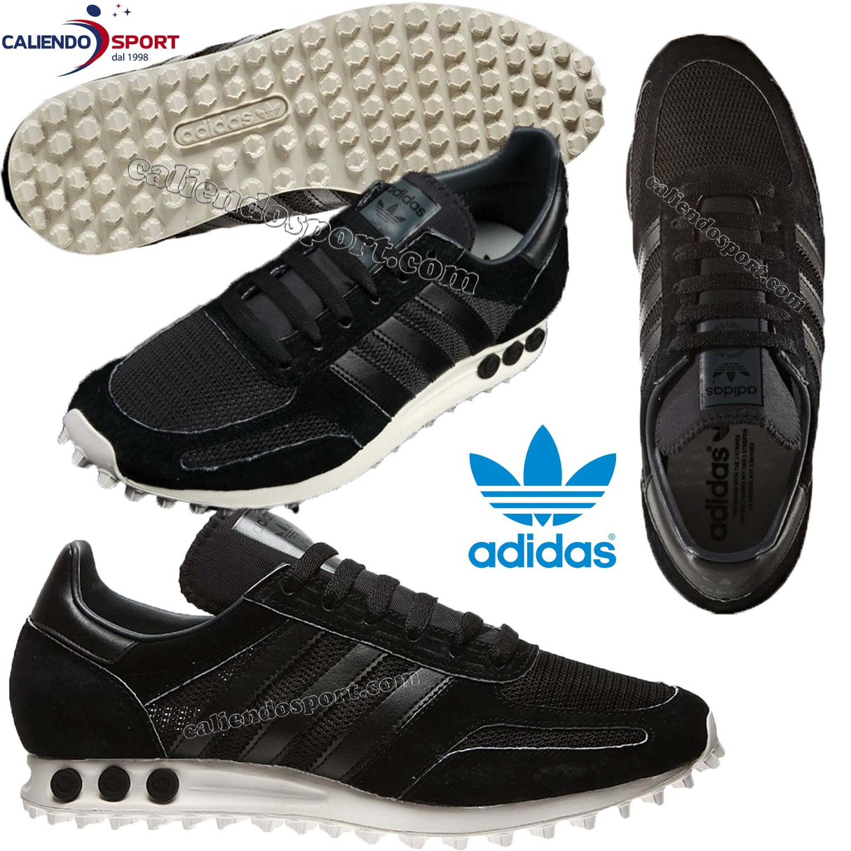SCARPA LA TRAINER BB1203 BASKETS ADIDAS ORIGINALS OG NOIRES POUR HOMMES