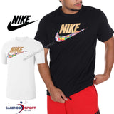 T-SHIRT NIKE CT6550 NERO BIANCO COTONE