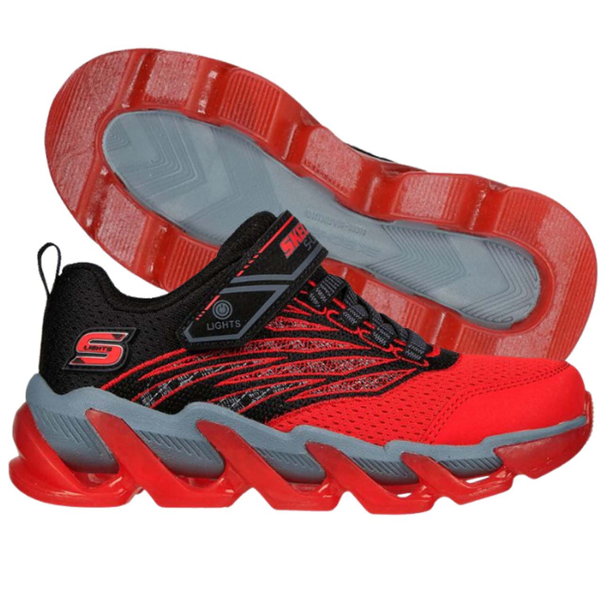SKECHERS SHOE BOYS 400132L BKRD MEGA SURGE