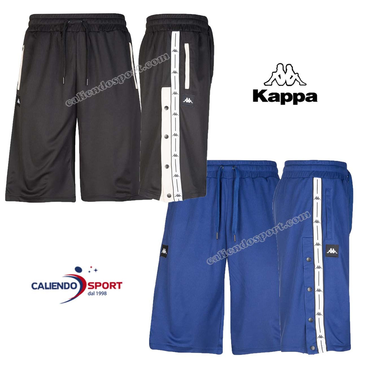 PANTALONCINO KAPPA 304S1X0 005 X1Y BLU NERO AUTHENTIC JPN CIUTRUS