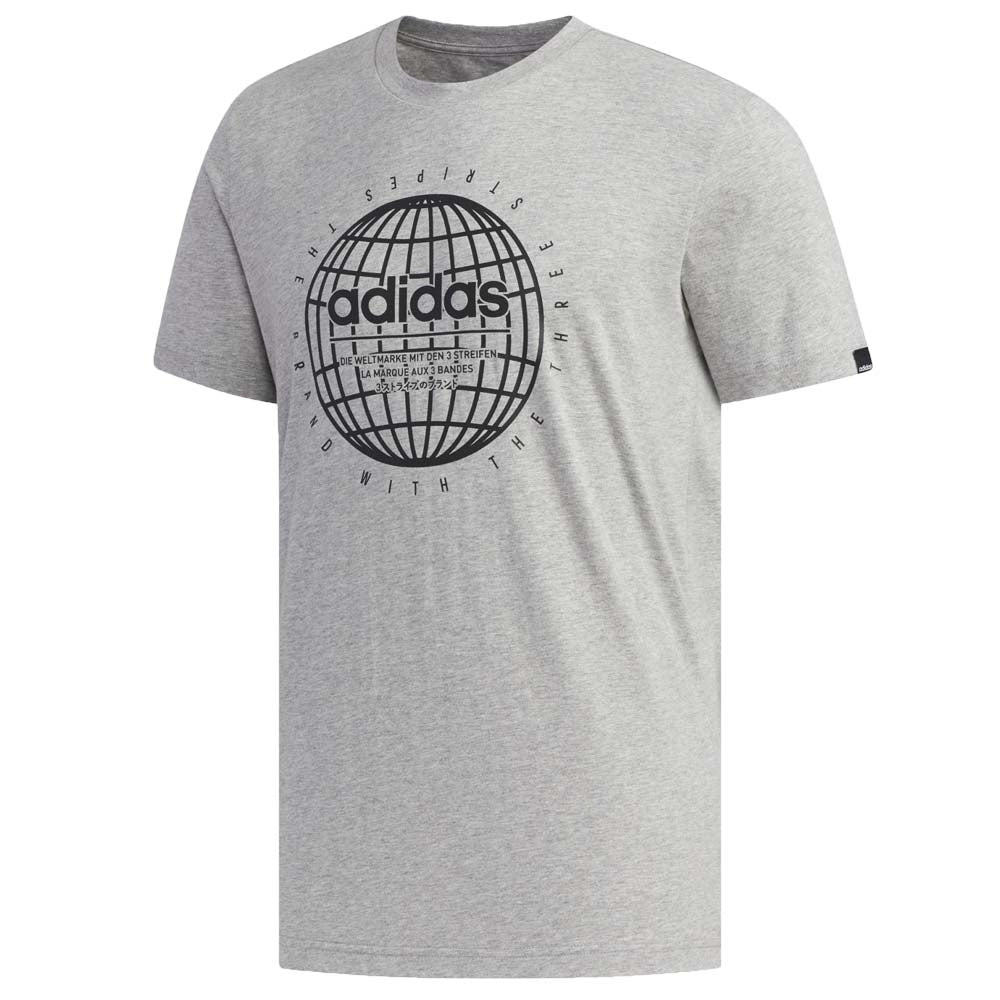 T-SHIRT ADIDAS FM6067 FM6063 NERO GRIGIO COTONE
