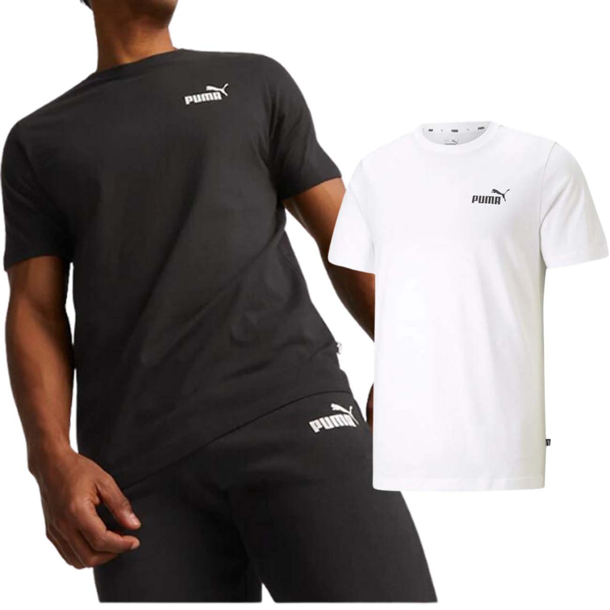 PUMA T-SHIRT 586668 02 ESSENTIALS LOGO COTTON