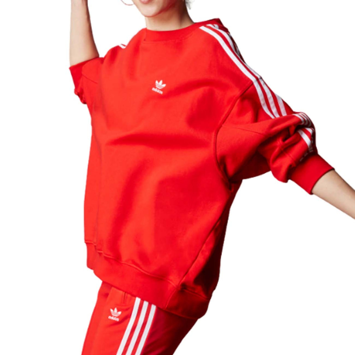 WOMEN'S SWEATSHIRT ADIDAS H33540 CLASSICS OVERSIZED SWEATSHIRT