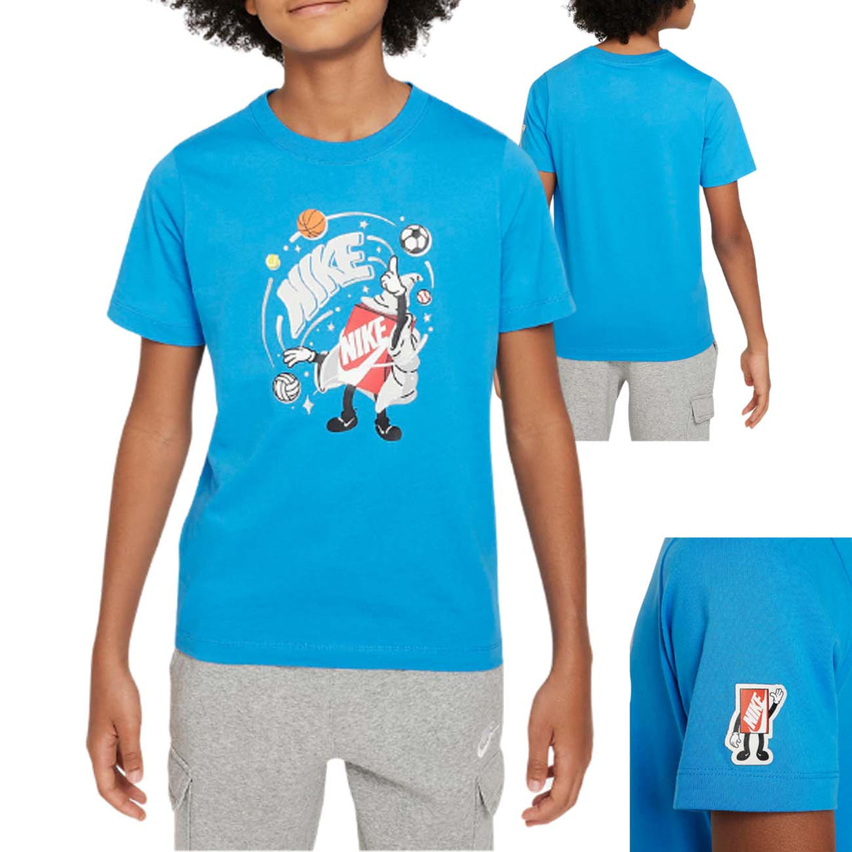 T-SHIRT SPORTWEAR EN COTON BLEU NIKE FN9614 435