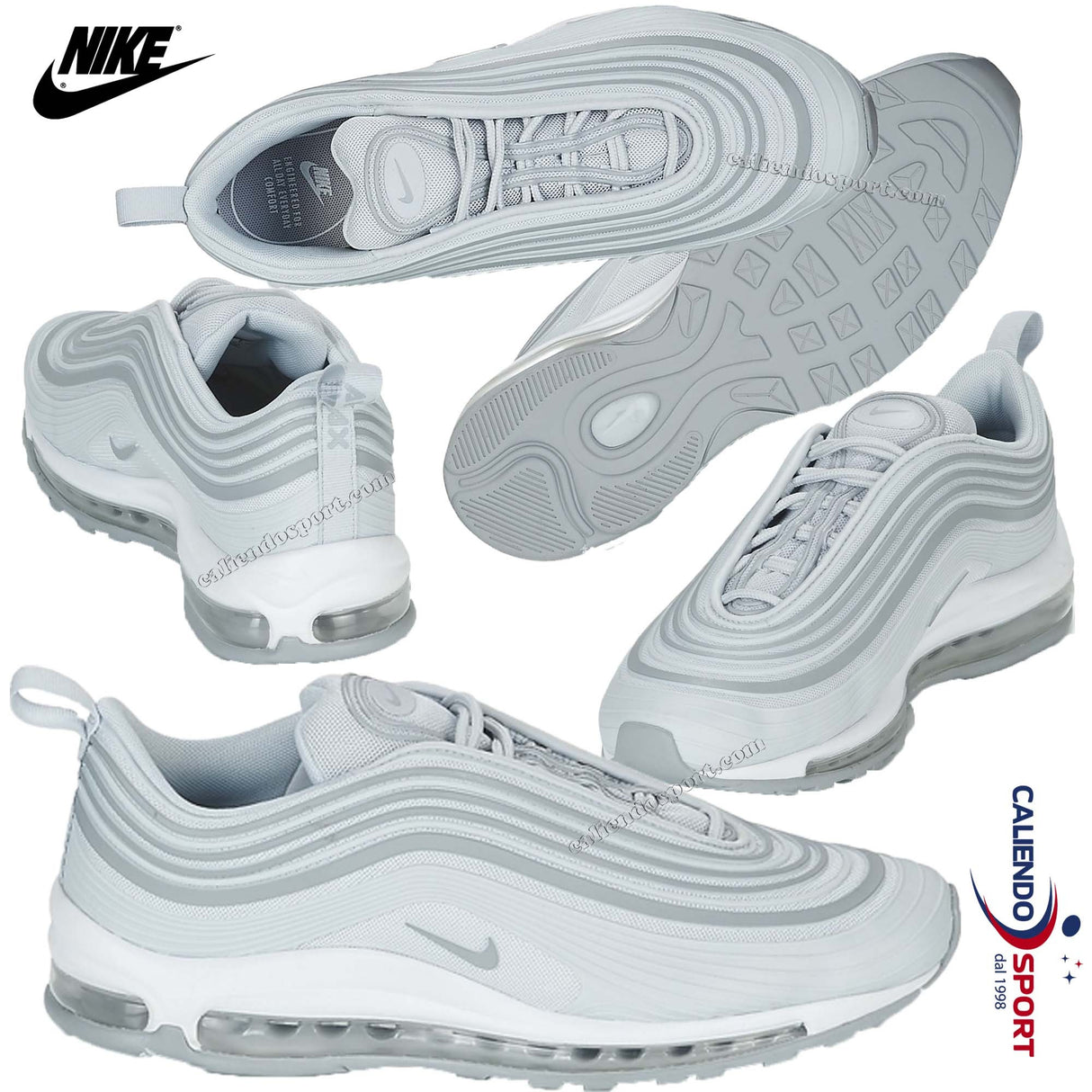 NIKE AIR MAX 97 ULTRA 17 AH7581 001 PLATIUM/GRIGIO/BIANCO SNEAKER