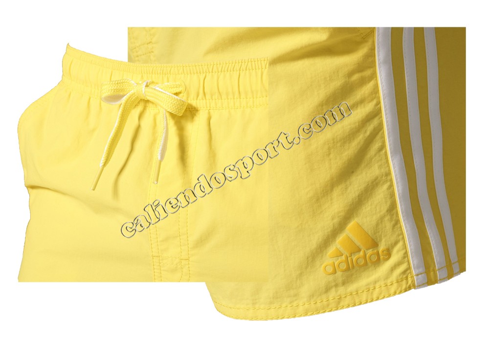 COSTUME UOMO ADIDAS SHORT 3 STRIPES BJ8809 BJ8820 GIALLO AZZURRO MARE PANTALONCINO