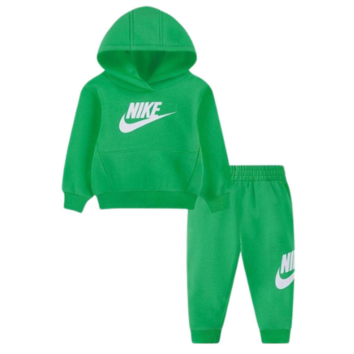 TUTA BAMBINI NIKE 86L135 E5D COTONE FELPATO VERDE