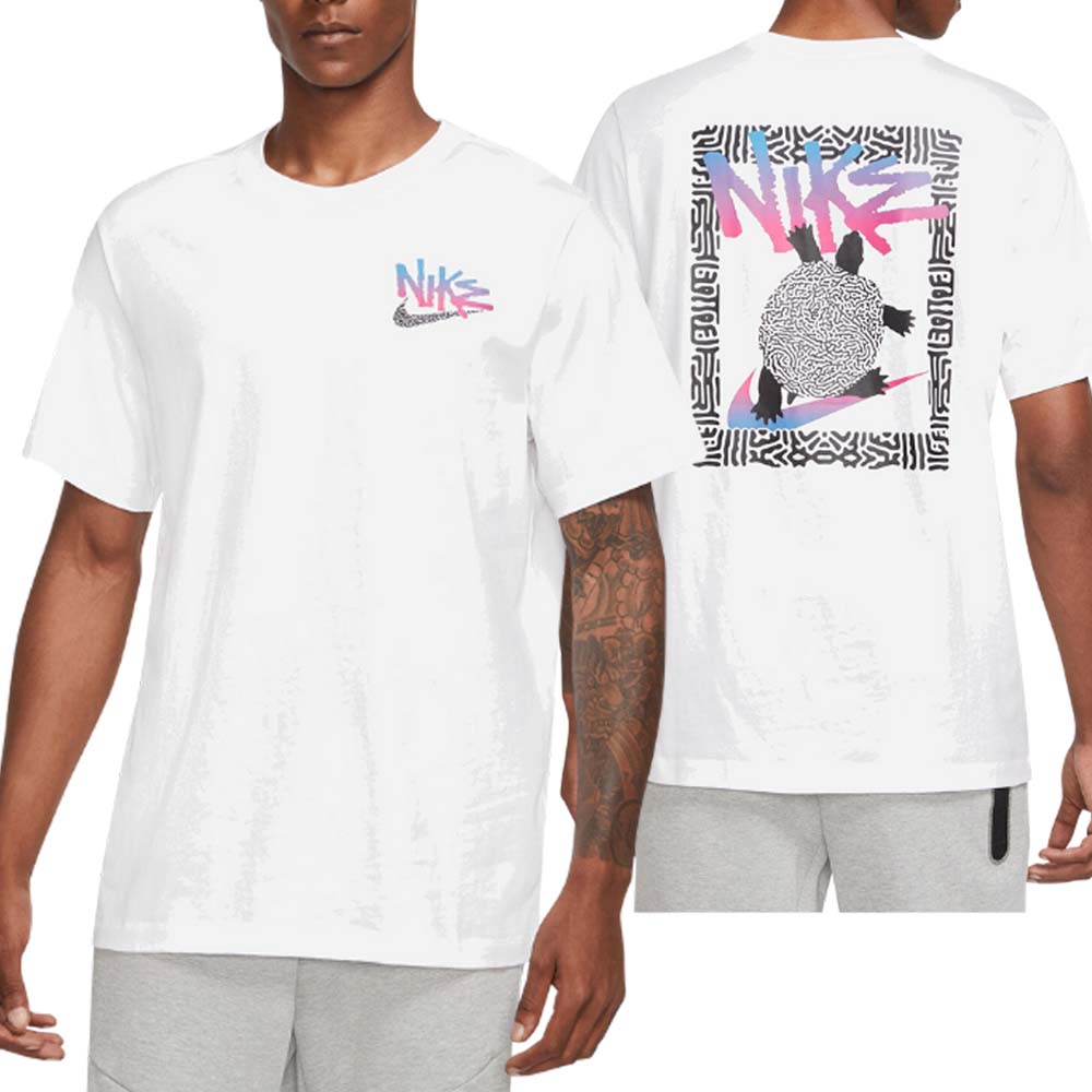 T-SHIRT SPORTWEAR EN COTON NIKE DQ1407 BLANC NOIR