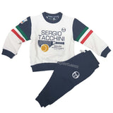 SURVÊTEMENT SWEAT-SHIRT BLEU POUR ENFANTS SERGIO TACCHINI 3071T0022