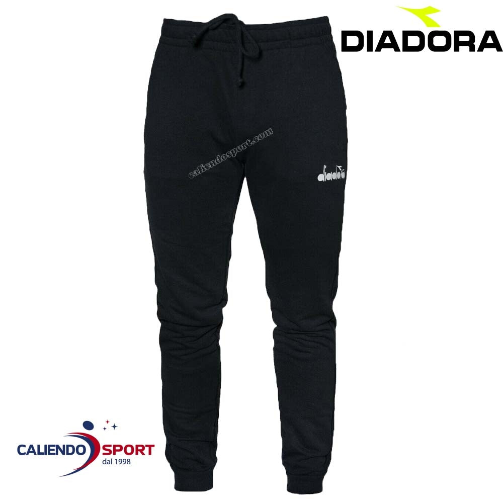 PANTALONE DIADORA 175087 80013 NERO CUFF COTONE