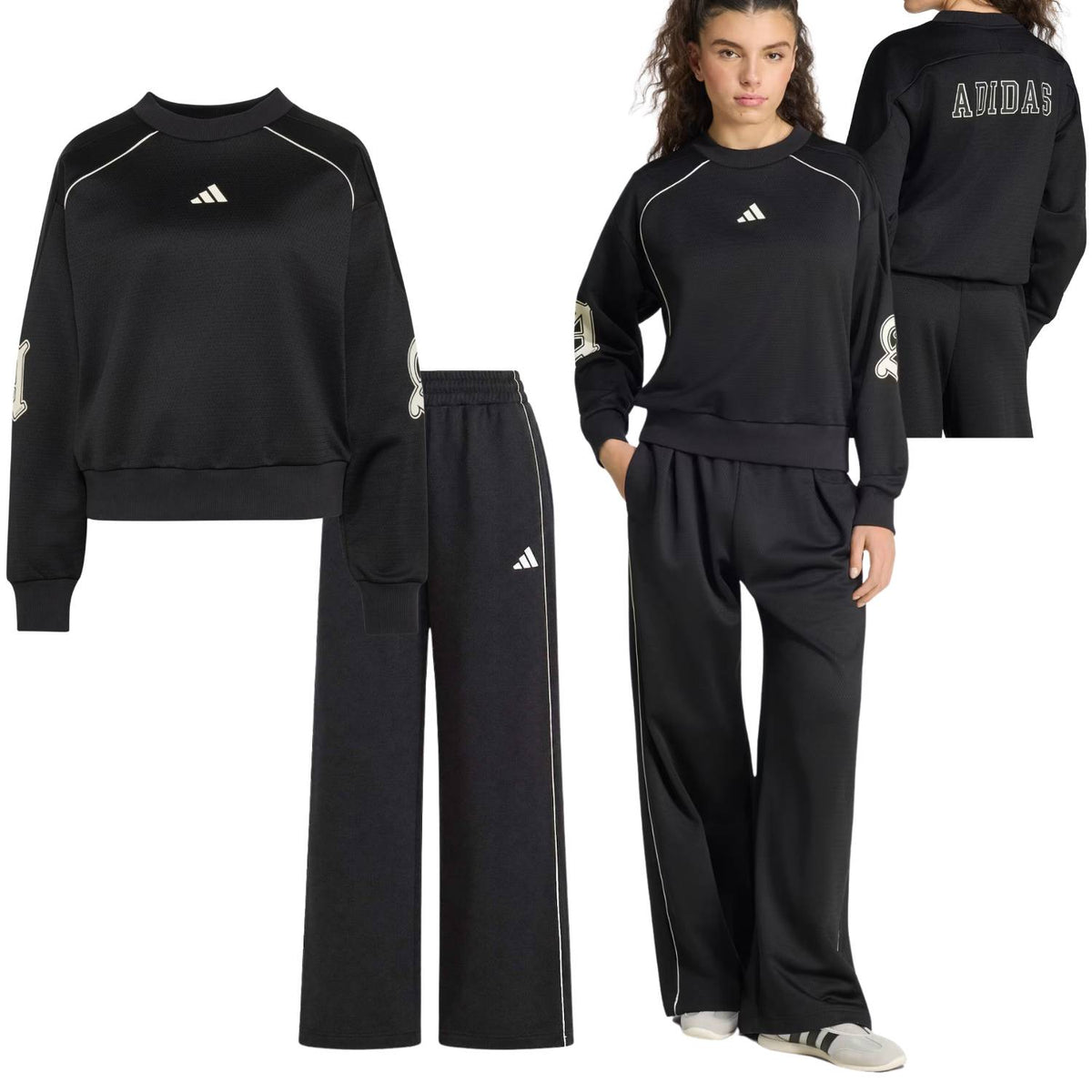 FELPA+PANTALONE DONNA ADIDAS KR5337 KR5344 STADIUM GRAPHIC