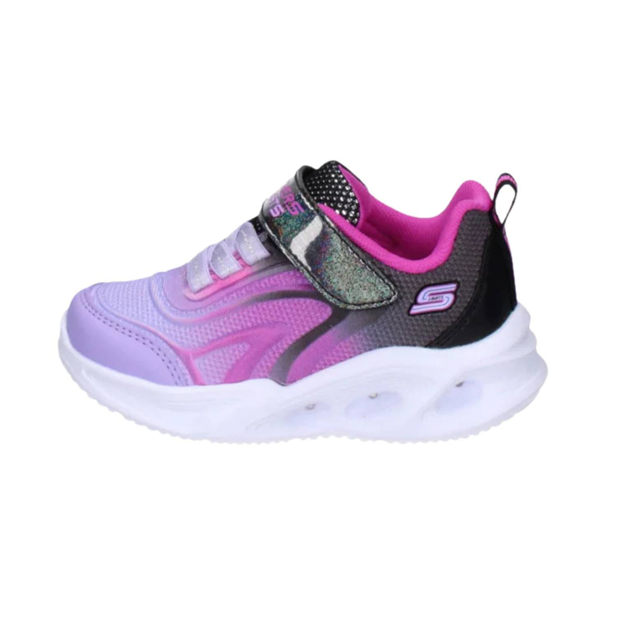 SCARPA BAMBINI SKECHERS 303713N BKMT S LIGHTS GLOW LUCI