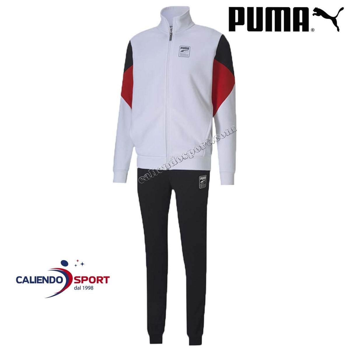 TUTA PUMA UOMO 583596 02 SWEAT SUIT COTONE FELPATO