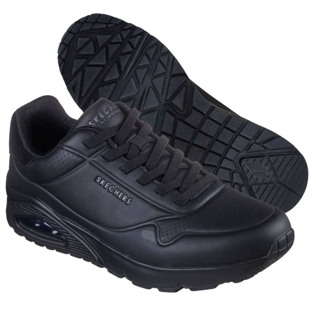 SCARPA SKECHERS 183007 BBK UNO TAILORED AIR NERO