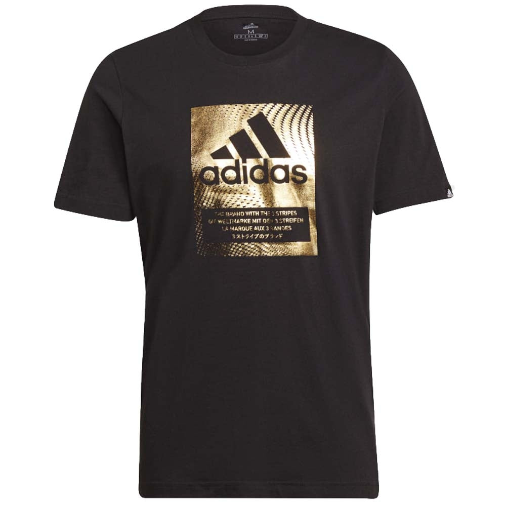 T-SHIRT GRAPHIQUE ADIDAS GS6313 GS6316 AVEC LOGO EN ALUMINIUM