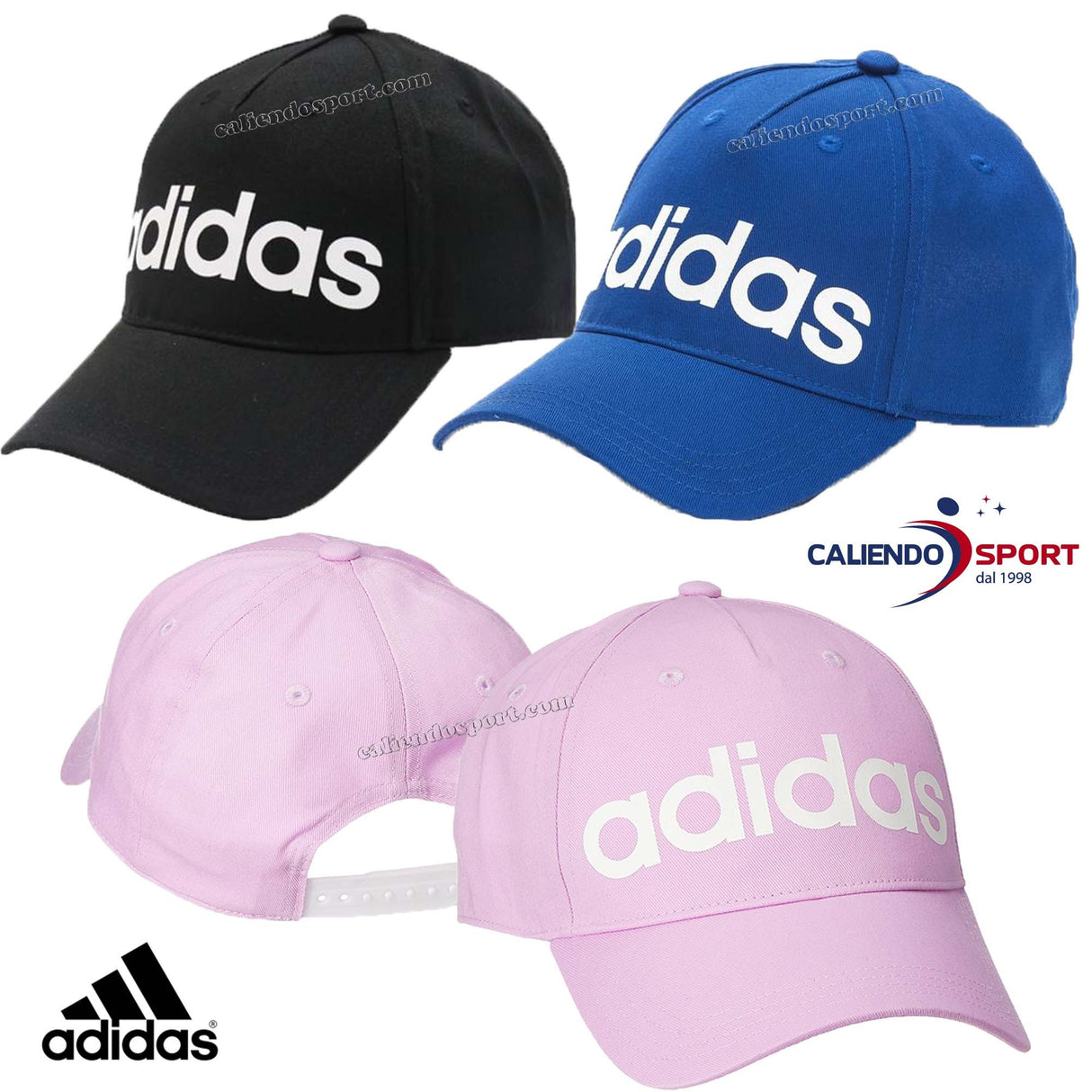 -ADIDAS CF6820 CF6819 CF6821 DAYLY CAP BLACK PINK BLUE
