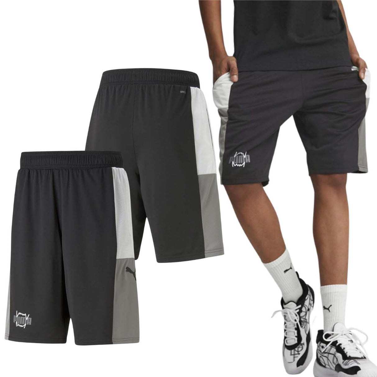 PANTALONCINO PUMA 848944 BASKET NERO