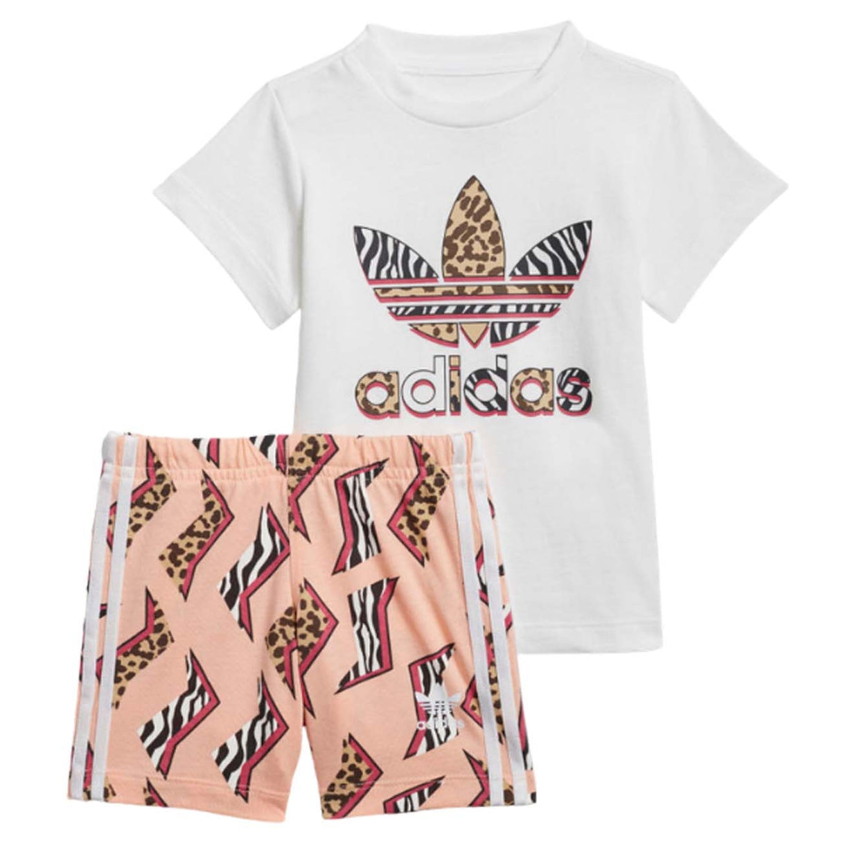 ADIDAS GN2228 SHORT TEE-SHIRT IMPRIMÉ GRAPHIQUE POUR ENFANTS COMPLET