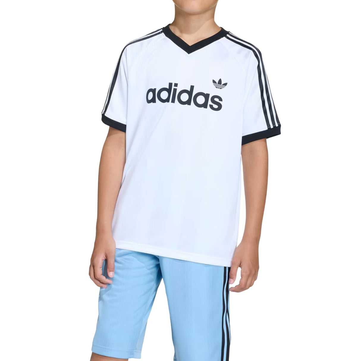 T-SHIRT BAMBINI ADIDAS KE2841 COTONE BIANCO OVERSIZE