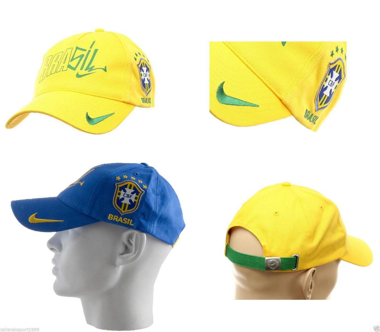 Nike Brasile CBF Brasile Coppa Del Mondo Unisex Capellino TAGLIA UNICA SPORT