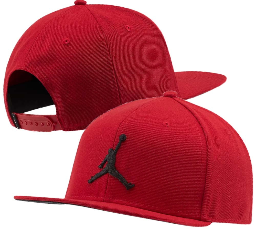 JORDAN PRO AR2118 JUMPMAN SNAPBACK CAP BLACK RED