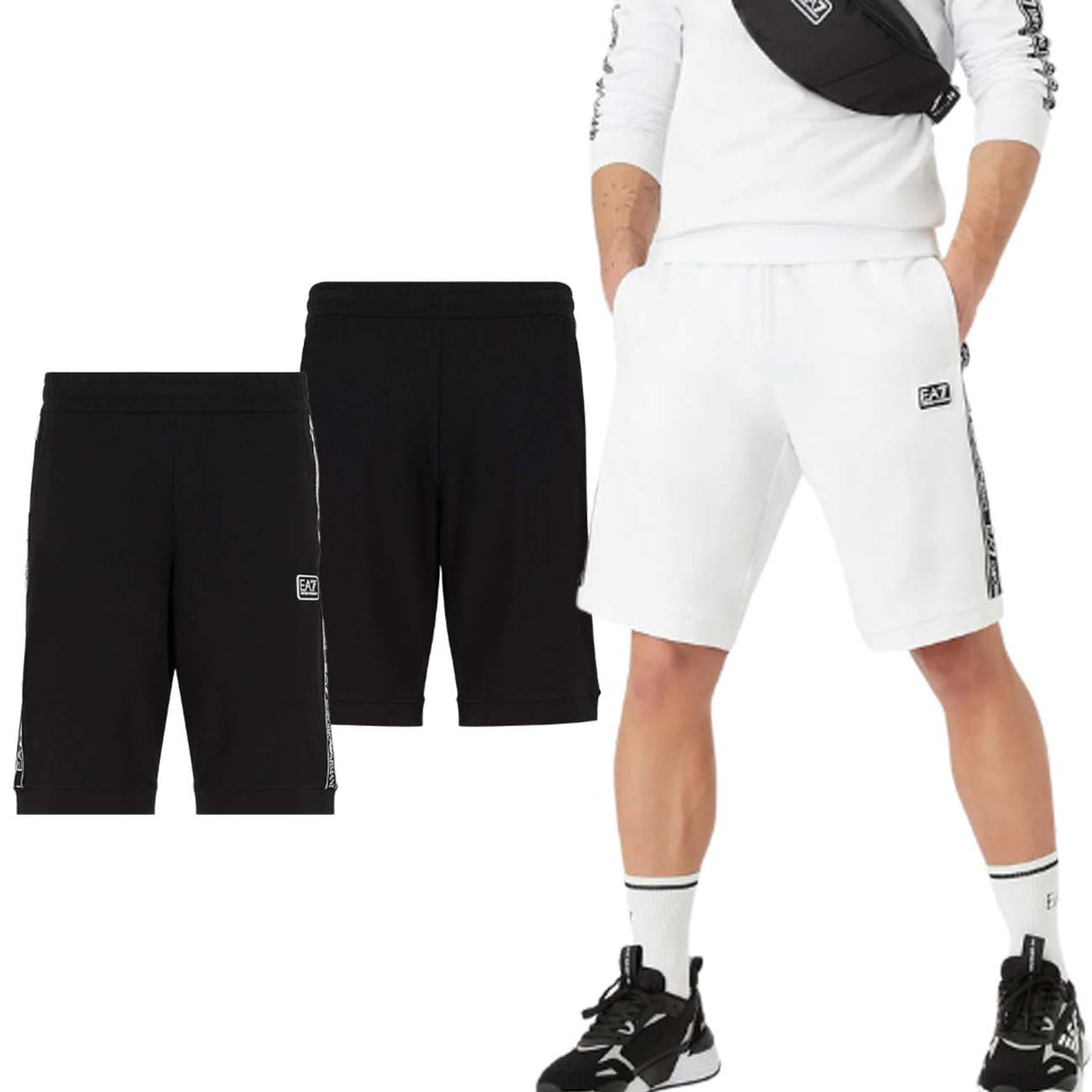 ARMANI EA7 3LPS61PJ05Z LOGO SERIES SHORTS
