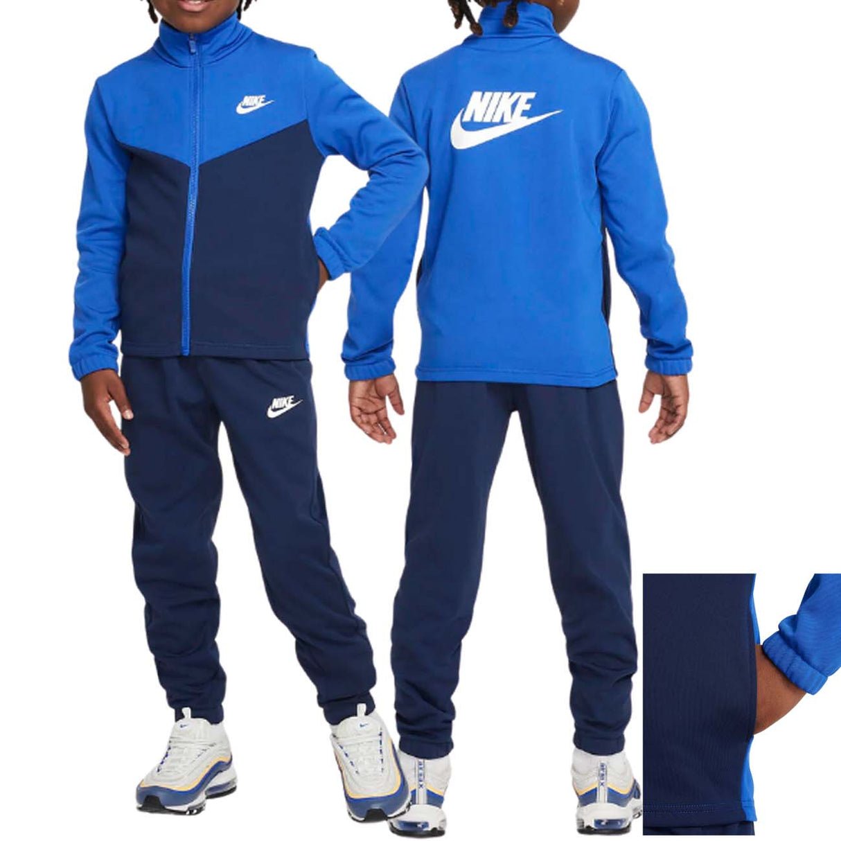 TUTA RAGAZZI NIKE FD3067 480 SPORTSWEAR ACETATO BLU