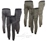 PANTALON DE POCHE EN COTON GRIS VERT AVEC POIGNETS SPORT DÉCONTRACTÉ PRINTEMPS ÉTÉ