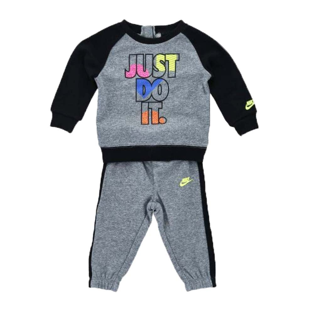 TUTA NIKE BAMBINO 86G985 GEH JUST DO IT COTONE GARZATO