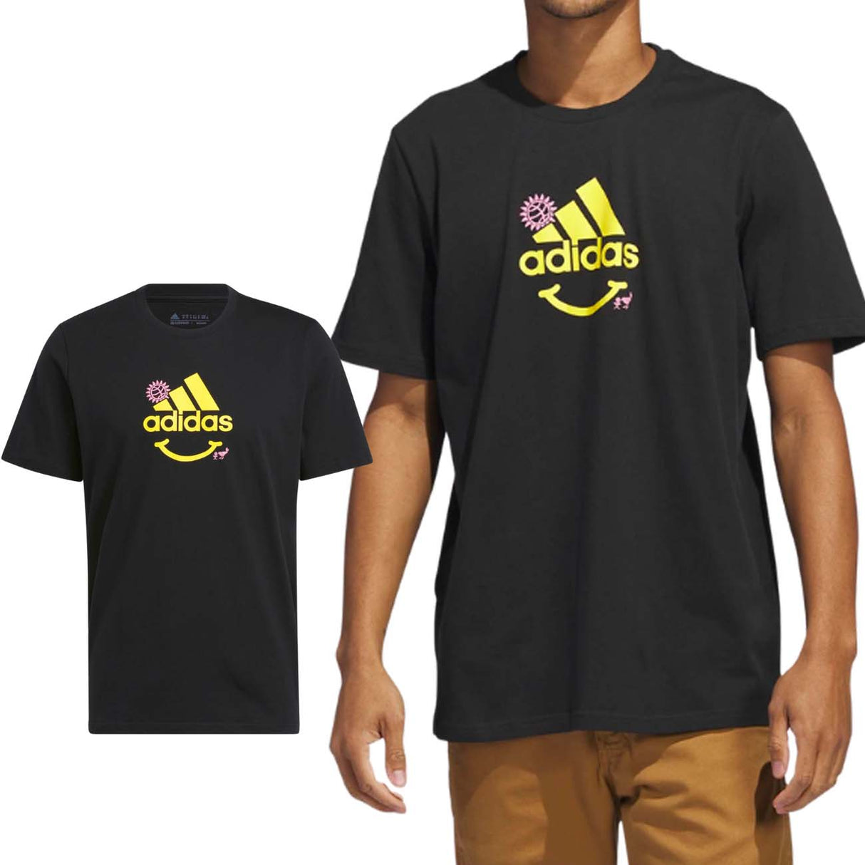 T-SHIRT ADIDAS IC1674 GRAFHIC NERO COTONE