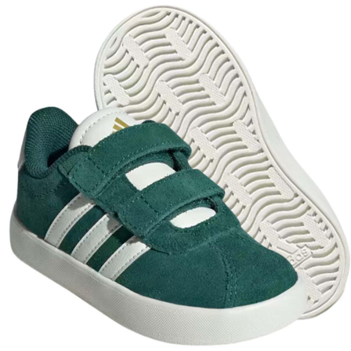SCARPA BAMBINI ADIDAS ID9161 VL COURT 3.0 VERDE STRAPPO