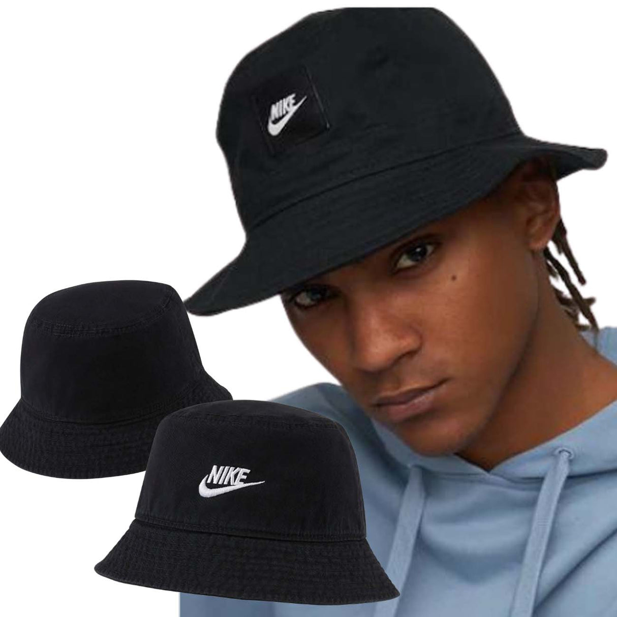 NIKE CK5324 010 SPORTWEAR BLACK COTTON CAP
