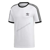 MEN'S T-SHIRT ADIDAS ORIGINALS CW1202 CW1203 BLACK WHITE 3STRIPES TEE