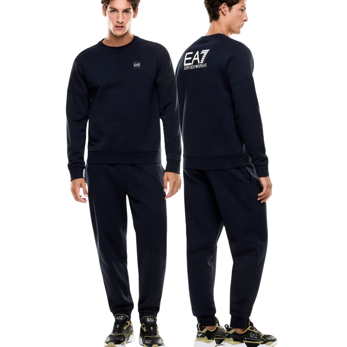 TUTA ARMANI EA7 I26 7M000912 AF10377 MB332 BLU FELPATA