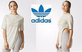 T-shirt asymétrique Adidas Originals Director pour femme en jersey de coton AJ7763