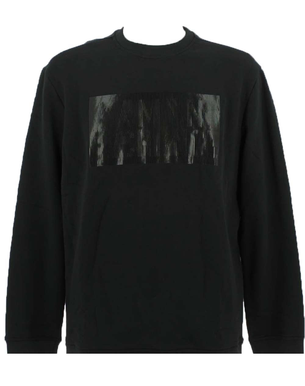 FELPA UOMO ARMANI EXCHANGE 6GZMBSZJU1Z NERO BIANCO