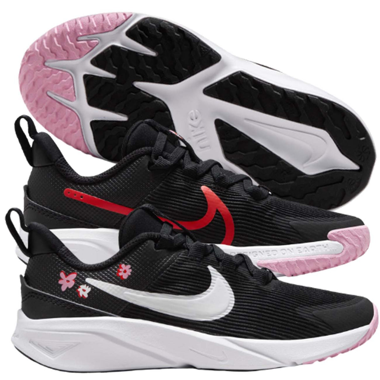 SCARPA RAGAZZI NIKE FJ8079 001 RUNNER 4 NN SE NERO