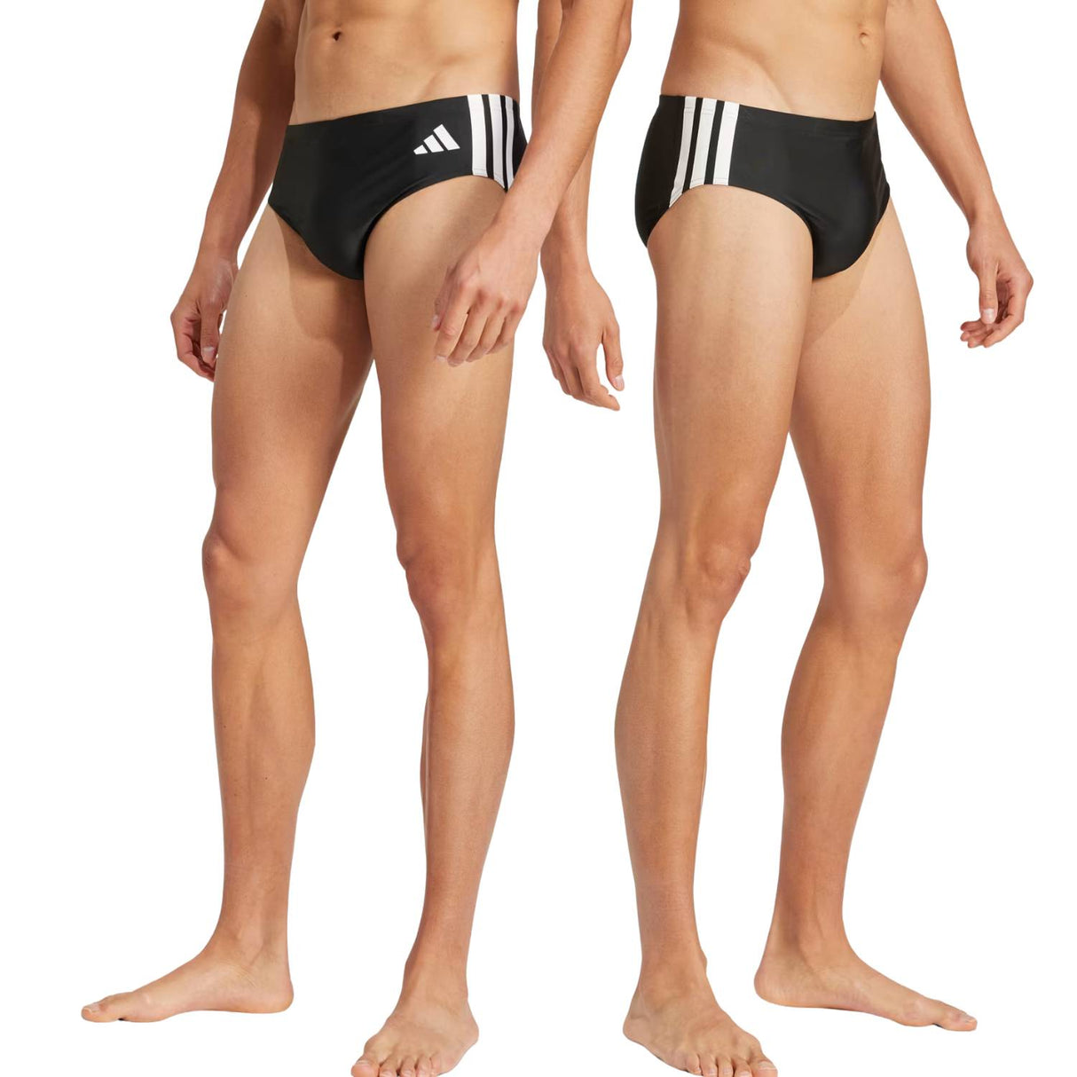 COSTUME ADIDAS JN6539 3 STRISCE NERO NUOTO